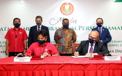 MAJLIS MENANDATANGANI MOU PERMODALAN KEDAH BERHAD BERSAMA UNIVERSITI SAINS MALAYSIA (USM) & MENTERI BESAR INCORPORATED KEDAH (MBI)